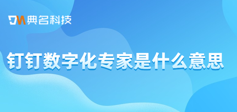 钉钉部署专家:钉钉数字化专家是什么意思