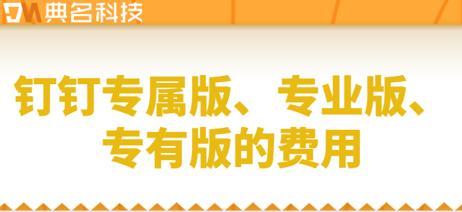 钉钉专属版 专业版 专有版：钉钉专属版、专业版、专有版的费用
