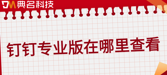 钉钉专业版在哪里查看