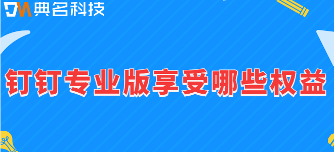 企业购买钉钉产品后的附加产品:钉钉专业版享受哪些权益