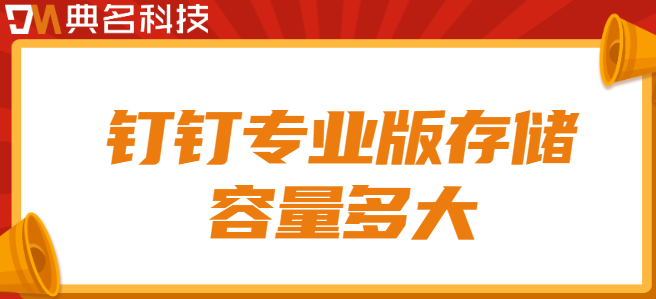 钉钉专业版app：钉钉专业版存储容量多大