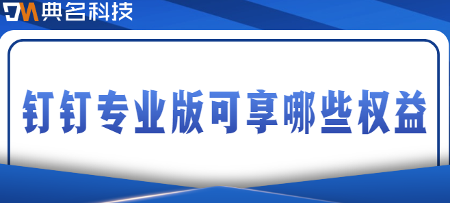 钉钉专业版权益:钉钉专业版可享哪些权益