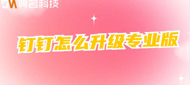 开通钉钉专业版申请:钉钉怎么升级专业版