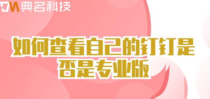 如何查看自己的钉钉是否是专业版