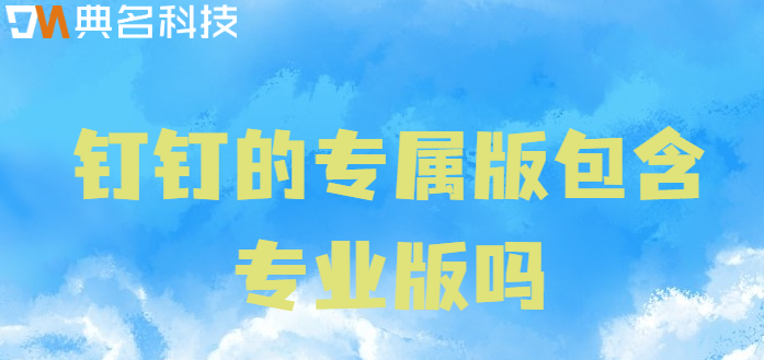 钉钉的专属版包含专业版吗