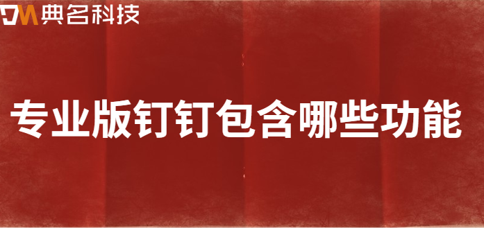 钉钉专业版服务内容:专业版钉钉包含哪些功能