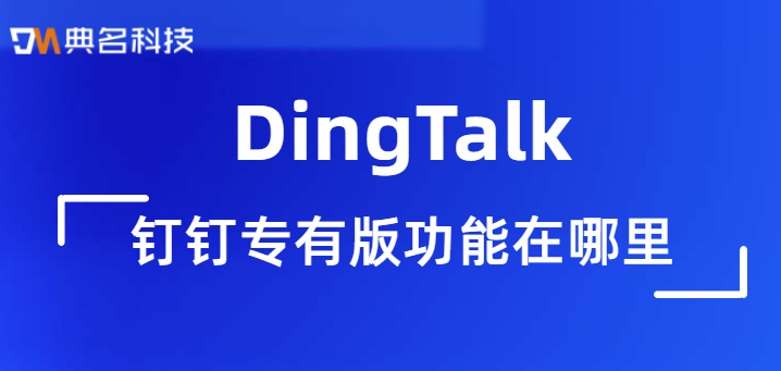 钉钉专有版功能在哪里