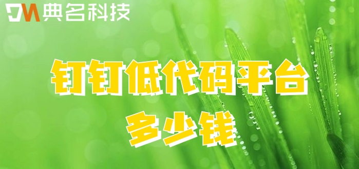 零代码开发平台排名：钉钉低代码平台多少钱