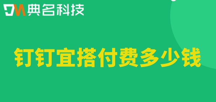 做低代码的公司平台:钉钉宜搭付费多少钱