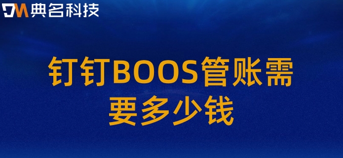 什么财务系统好用?钉钉BOOS管账需要多少钱