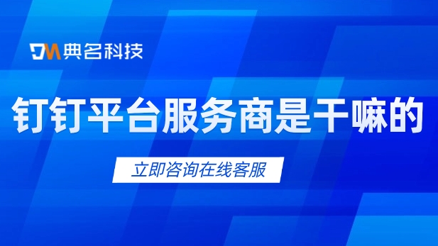 钉钉宁波服务商:钉钉平台服务商是干嘛的