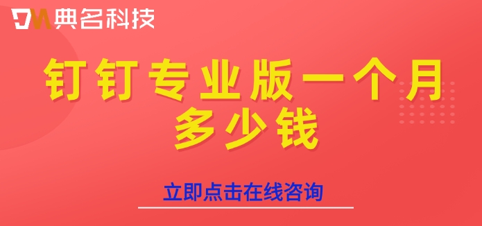 钉钉专业版一个月多少钱