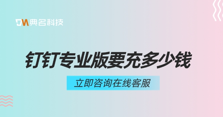 钉钉专业版要充多少钱