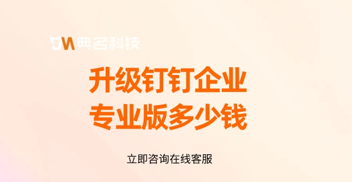 升级钉钉企业专业版多少钱