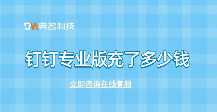 钉钉专业版充了多少钱