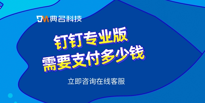 钉钉专业版需要支付多少钱