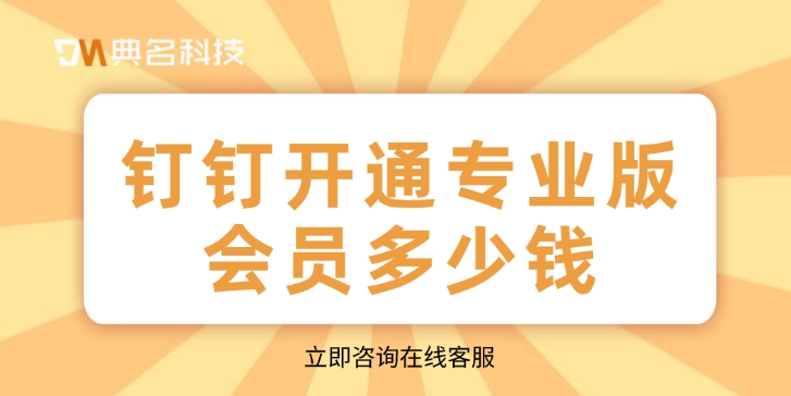 钉钉开通专业版会员多少钱