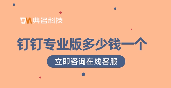 钉钉专业版多少钱一个