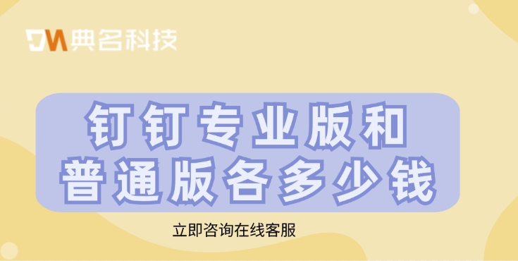 钉钉专业版和普通版各多少钱