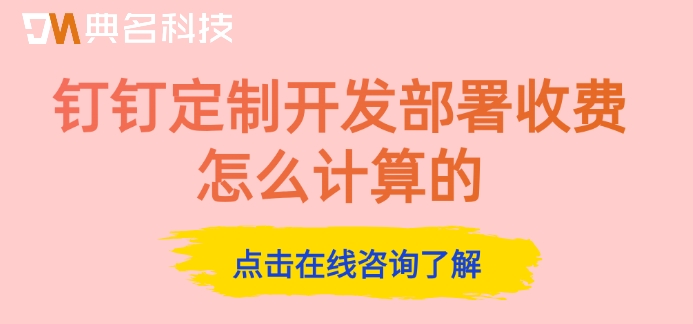 钉钉定制开发部署收费怎么计算的