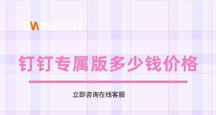 定制开发系统价格:钉钉专属版多少钱价格